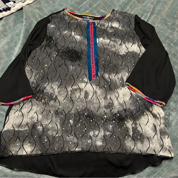 MAAHI & SHELLY NWOT Tunic Black Unique Size 20 - Picture 4 of 6